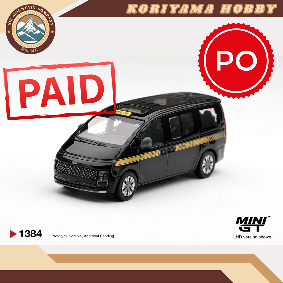 Mini GT 1384 Hyundai Staria TAXI MiniGT