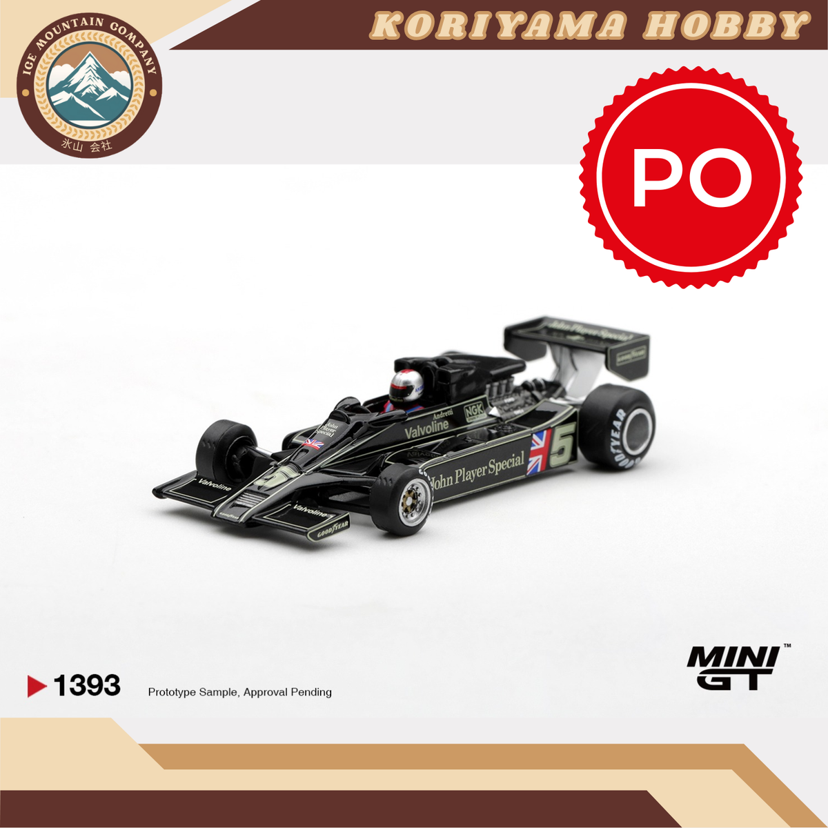 Mini GT 1393 Lotus 78 #5 Mario Andretti 1977 US GP West Winner MiniGT