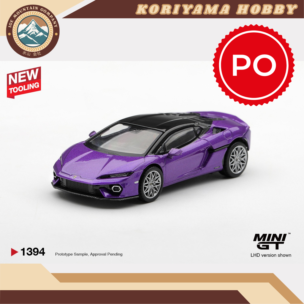 Mini GT 1394 Lamborghini Temerario Viola Pasifae MiniGT