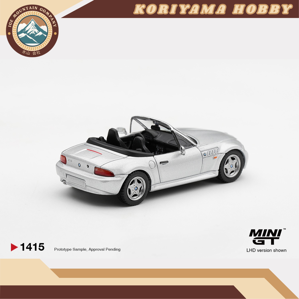 Mini GT 1415 BMW Z3 Titanium Silver MiniGT