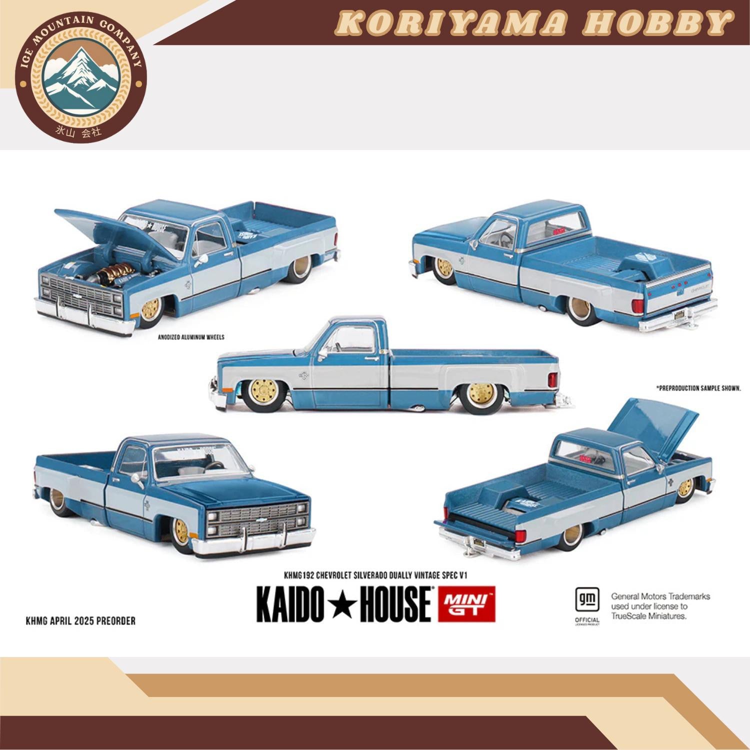Mini GT Kaido House 192 Chevrolet Silverado Dually Vintage Spec V1 MiniGT