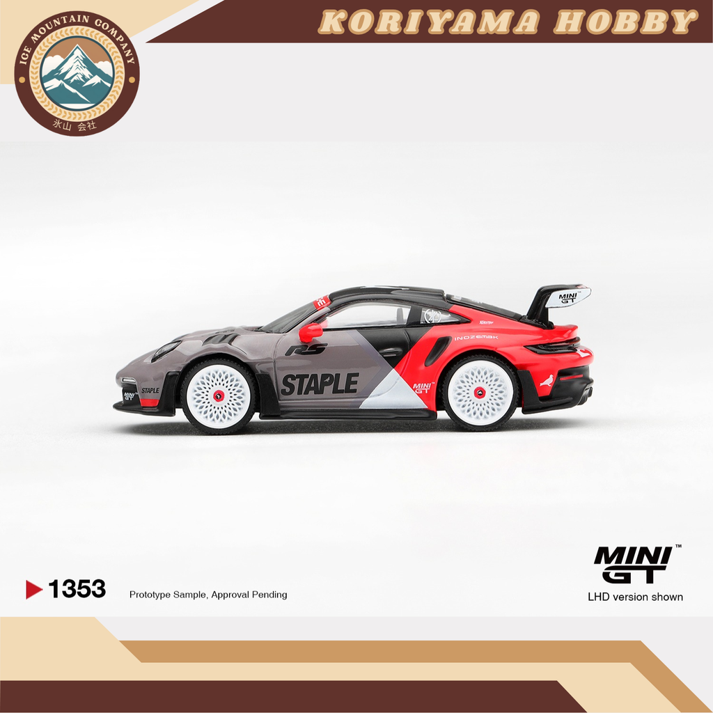 Mini GT 1353 Porsche 911 GT3 RS STAPLE x INOZETEK MiniGT