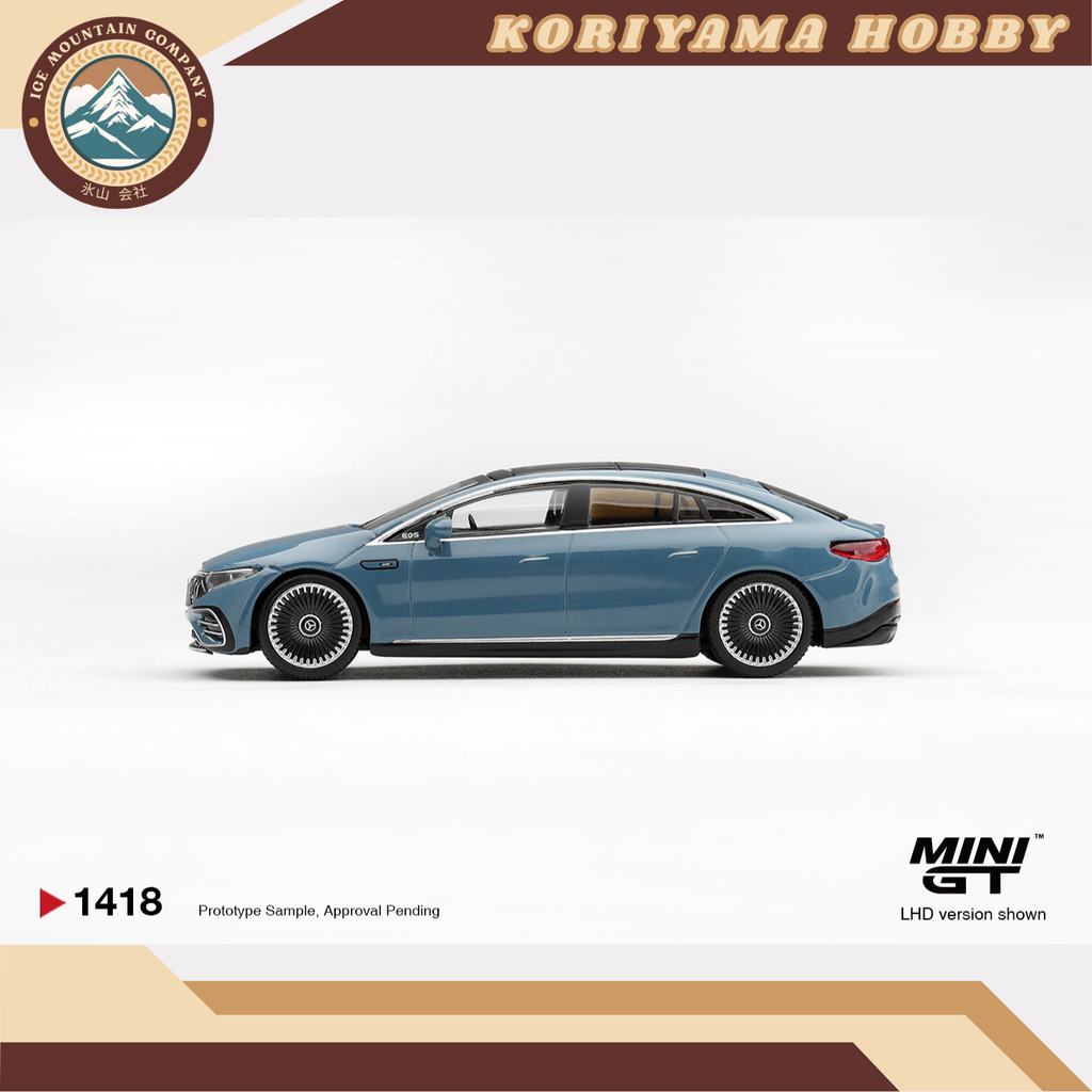 Mini GT 1418 Mercedes-AMG EQS 53 Blue MiniGT