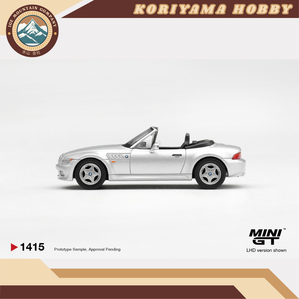 Mini GT 1415 BMW Z3 Titanium Silver MiniGT