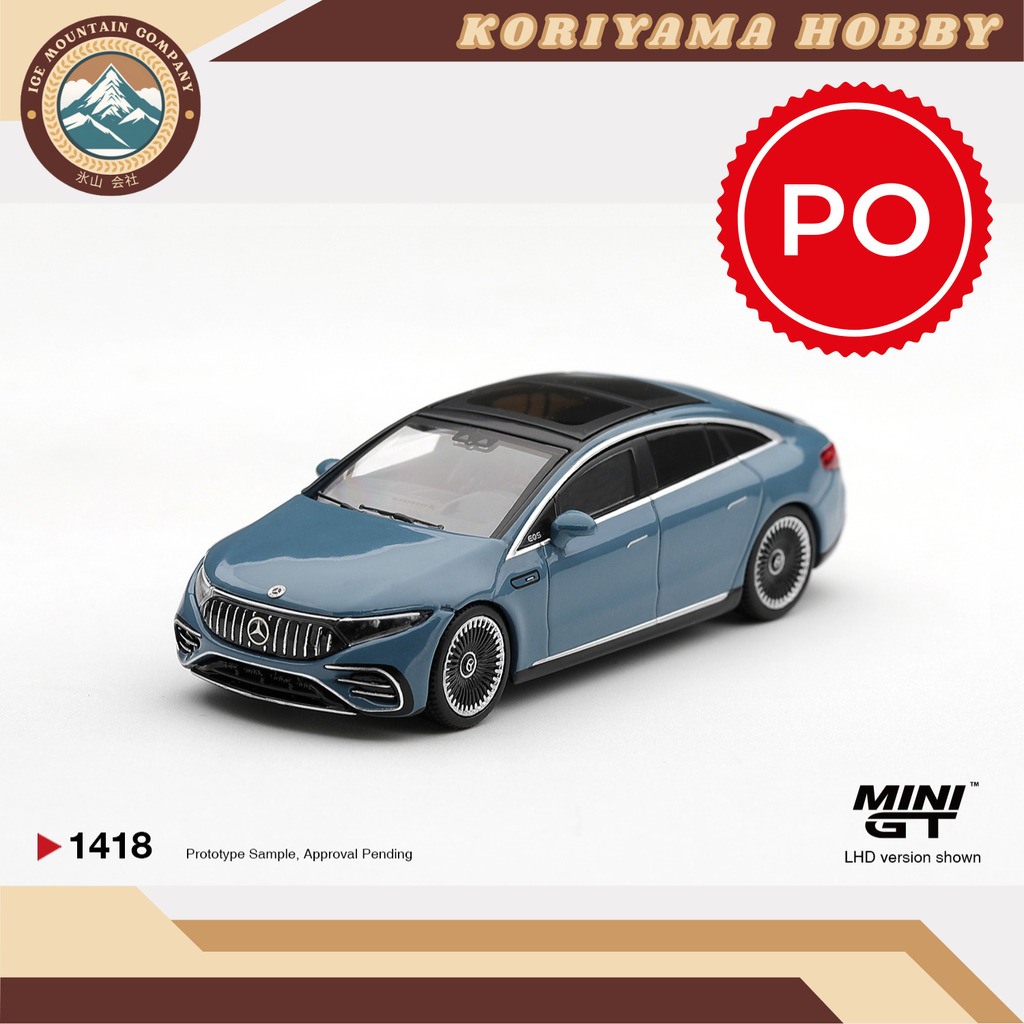 Mini GT 1418 Mercedes-AMG EQS 53 Blue MiniGT
