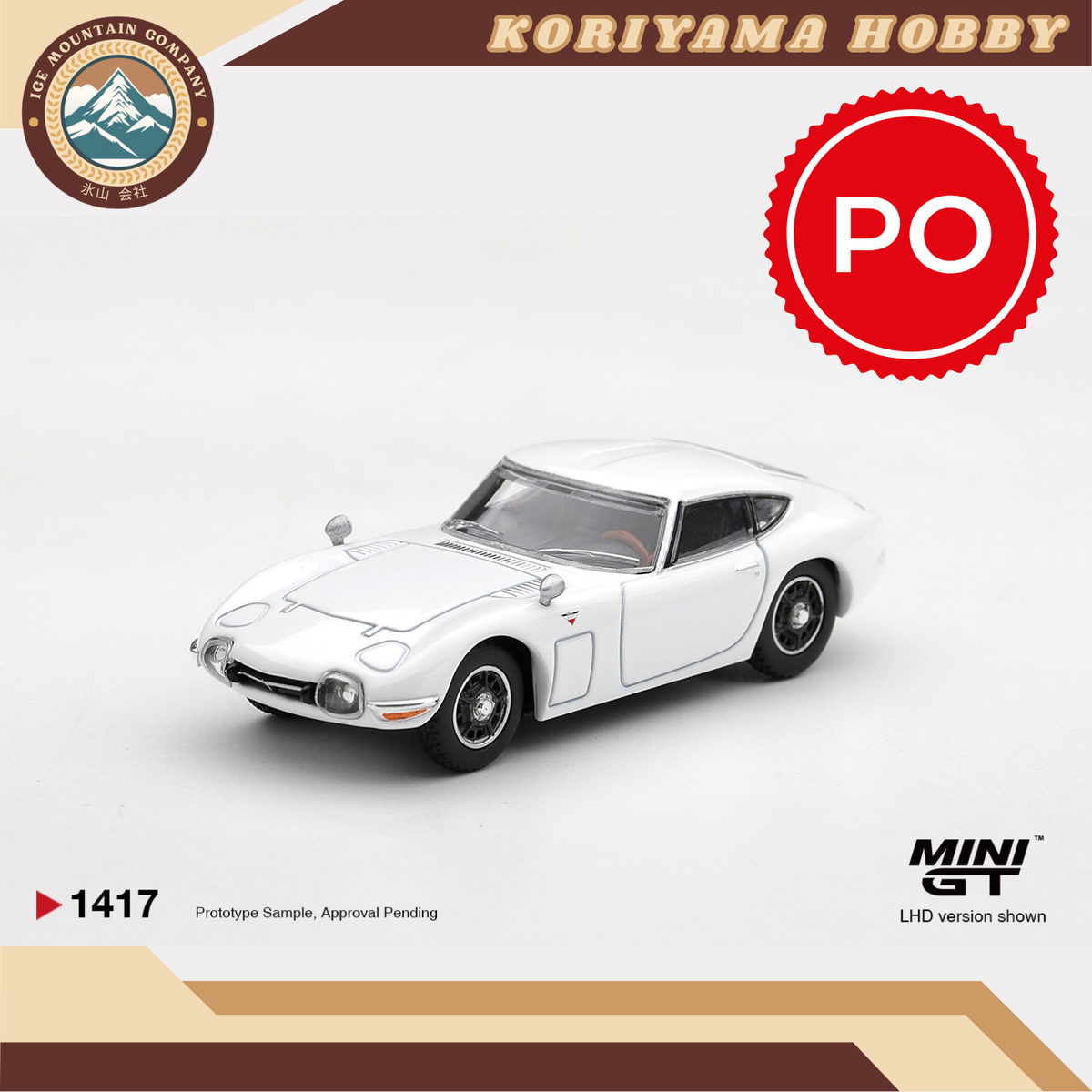 Mini GT 1417 Toyota 2000GT  Pegasus White MiniGT