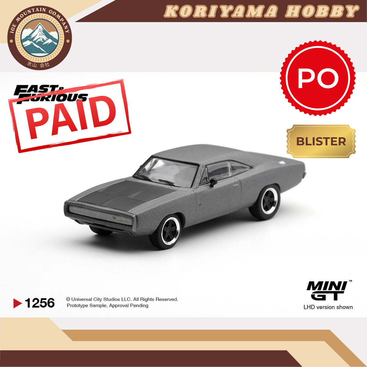 Mini GT 1256 Dodge Charger "Fast Five" Dominic Toretto / Blister Packaging MiniGT