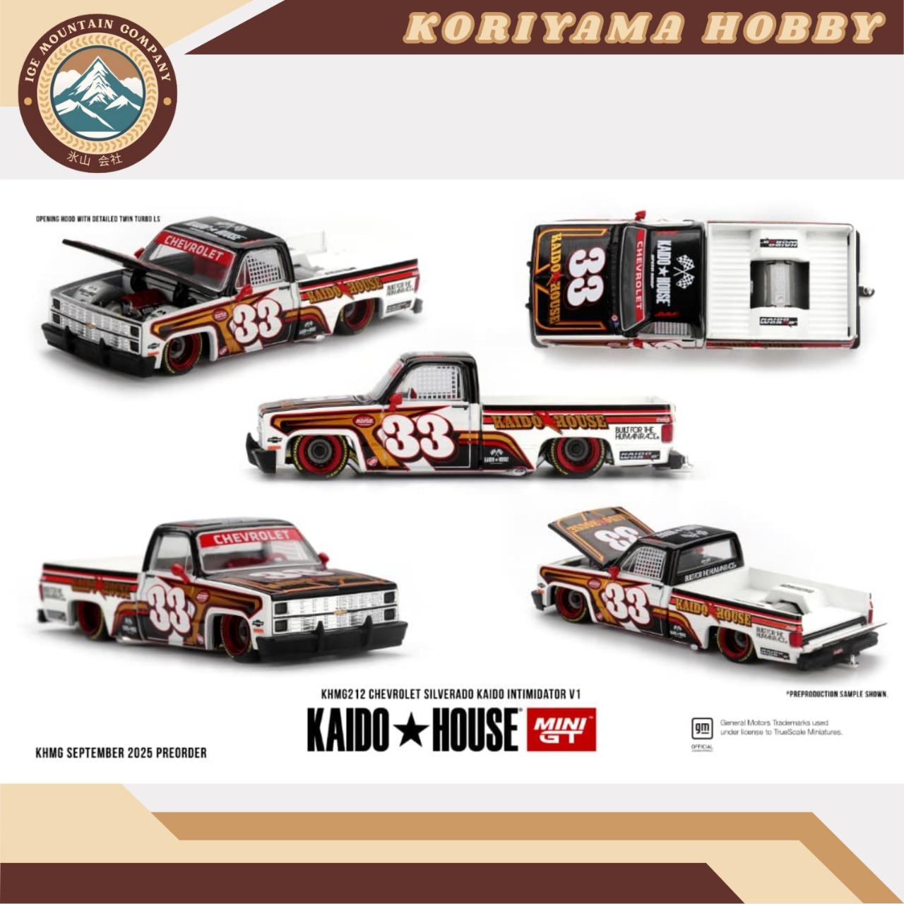 Mini GT Kaido House 212 Chevrolet Silverado KAIDO Intimidator V1 MiniGT