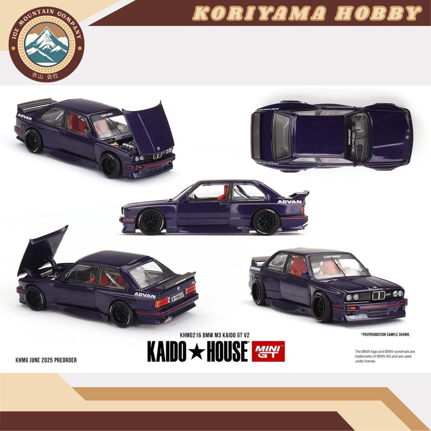 Mini GT Kaido House 216 BMW M3 Kaido GT V2 Mini GT