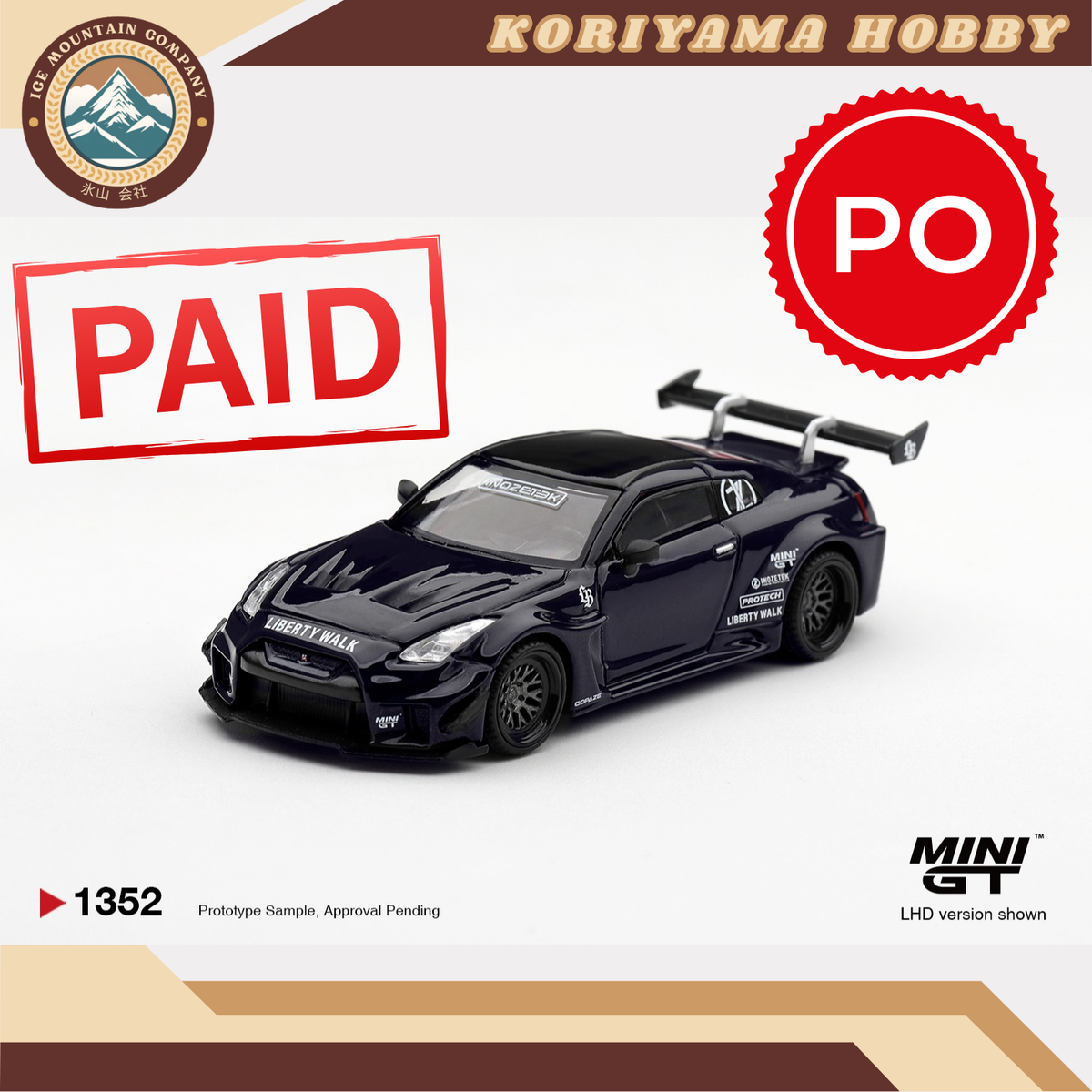 Mini GT 1352 LB-Silhouette WORKS GT NISSAN 35GT-RR Ver.2 INOZETEK Edition MiniGT