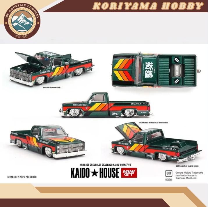 Mini GT Kaido House 226 Chevrolet Silverado KAIDO WORKS V3 MiniGT