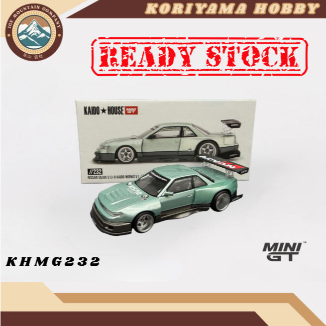 Mini GT Kaido House 232 Nissan Silvia S13-R KAIDO WORKS V1 MiniGT