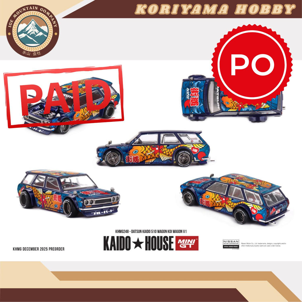 Mini GT Kaido House 248 Datsun KAIDO 510 Wagon  Koi Wagon V1 MiniGT