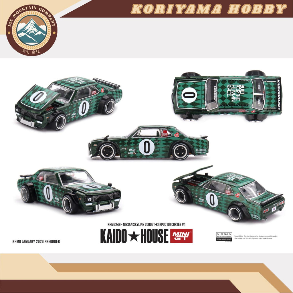 Mini GT Kaido House 249 Nissan Skyline 2000GT-R (KPGC10) Cortez V1 MiniGT