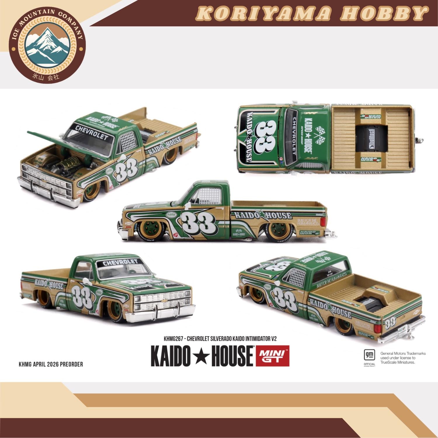 Mini GT Kaido House 267 Chevrolet Silverado KAIDO Intimidator V2 MiniGT