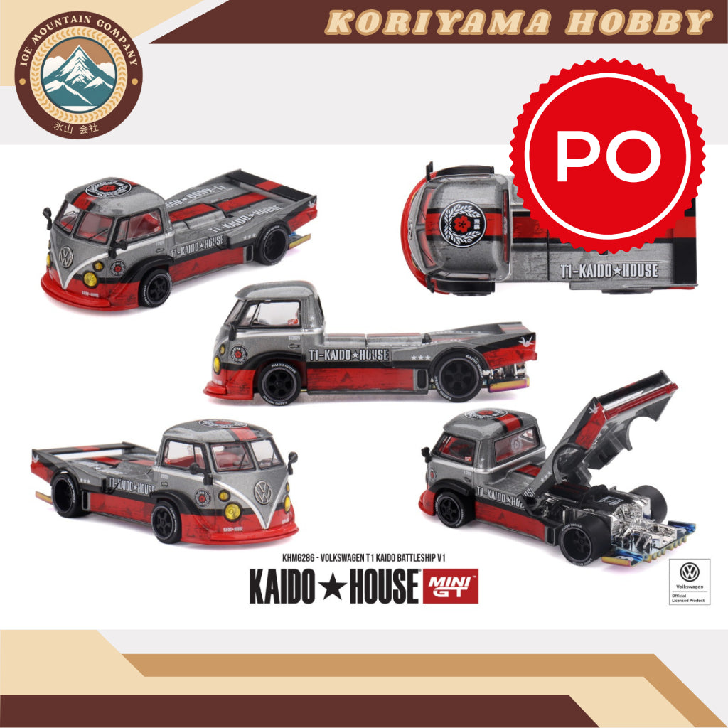 Mini GT Kaido House 286 2Volkswagen T1 KAIDO Battleship V1 MiniGT