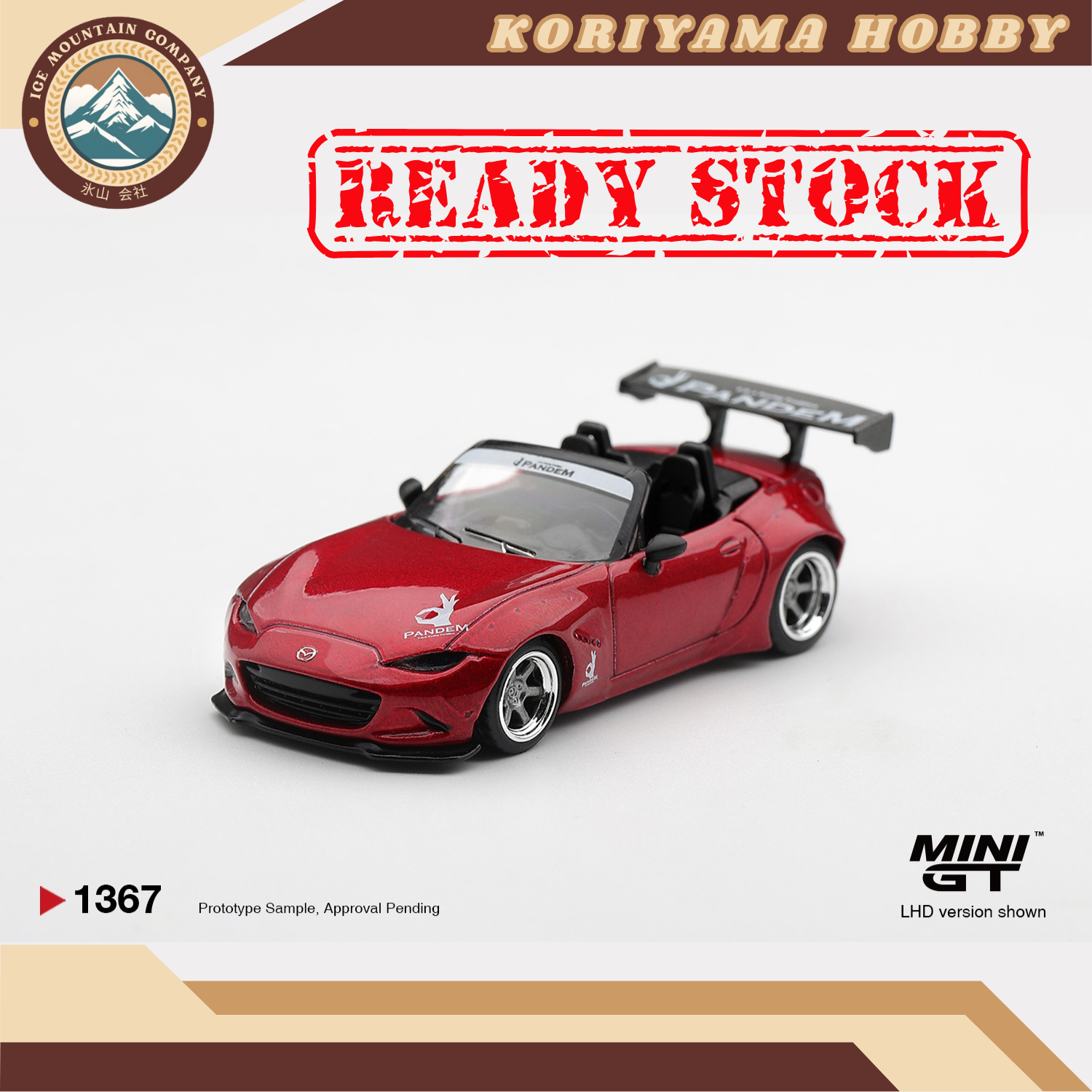 Mini GT 1367 Mazda Miata MX-5 (ND) Pandem Kodo Red MiniGT