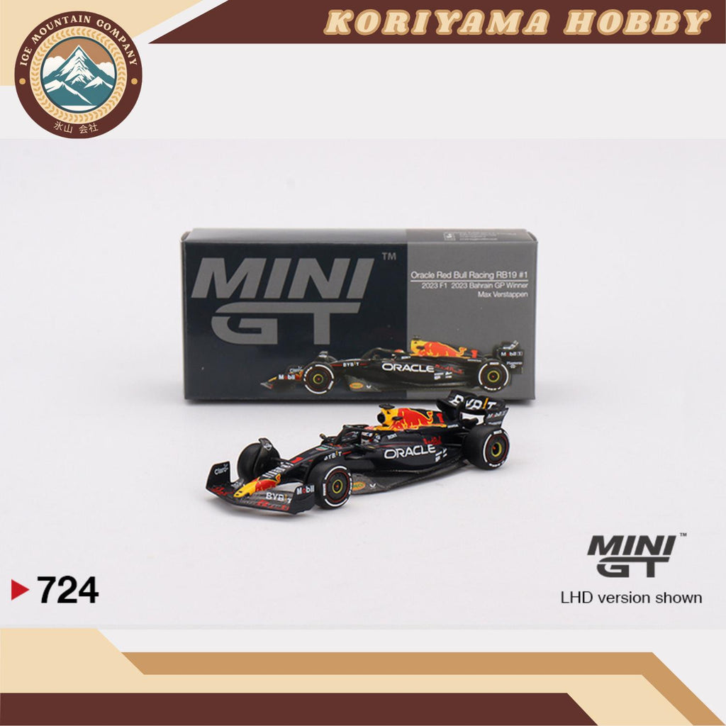 Mini GT 724 Oracle Red Bull Racing RB19 #1  Max Verstappen  2023 F1  2023 Bahrain GP Winner MiniGT