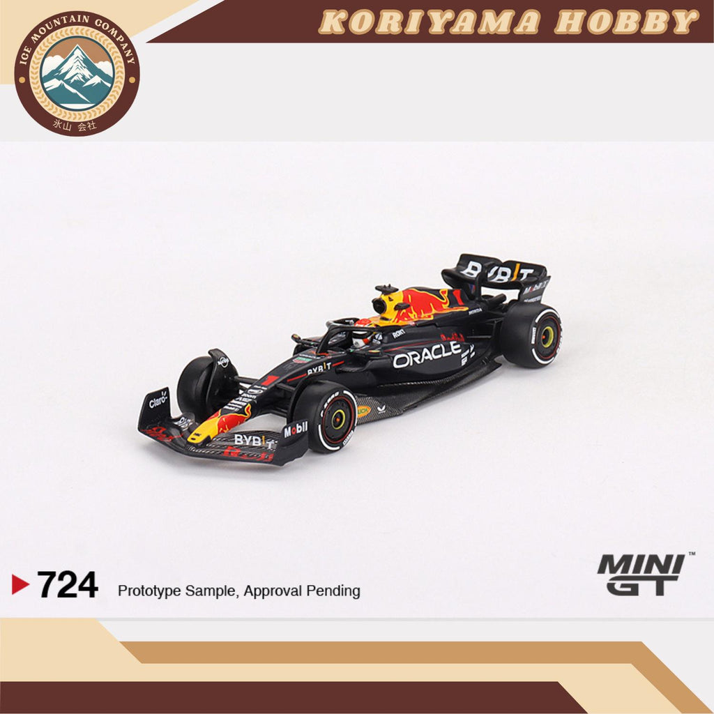 Mini GT 724 Oracle Red Bull Racing RB19 #1  Max Verstappen  2023 F1  2023 Bahrain GP Winner MiniGT