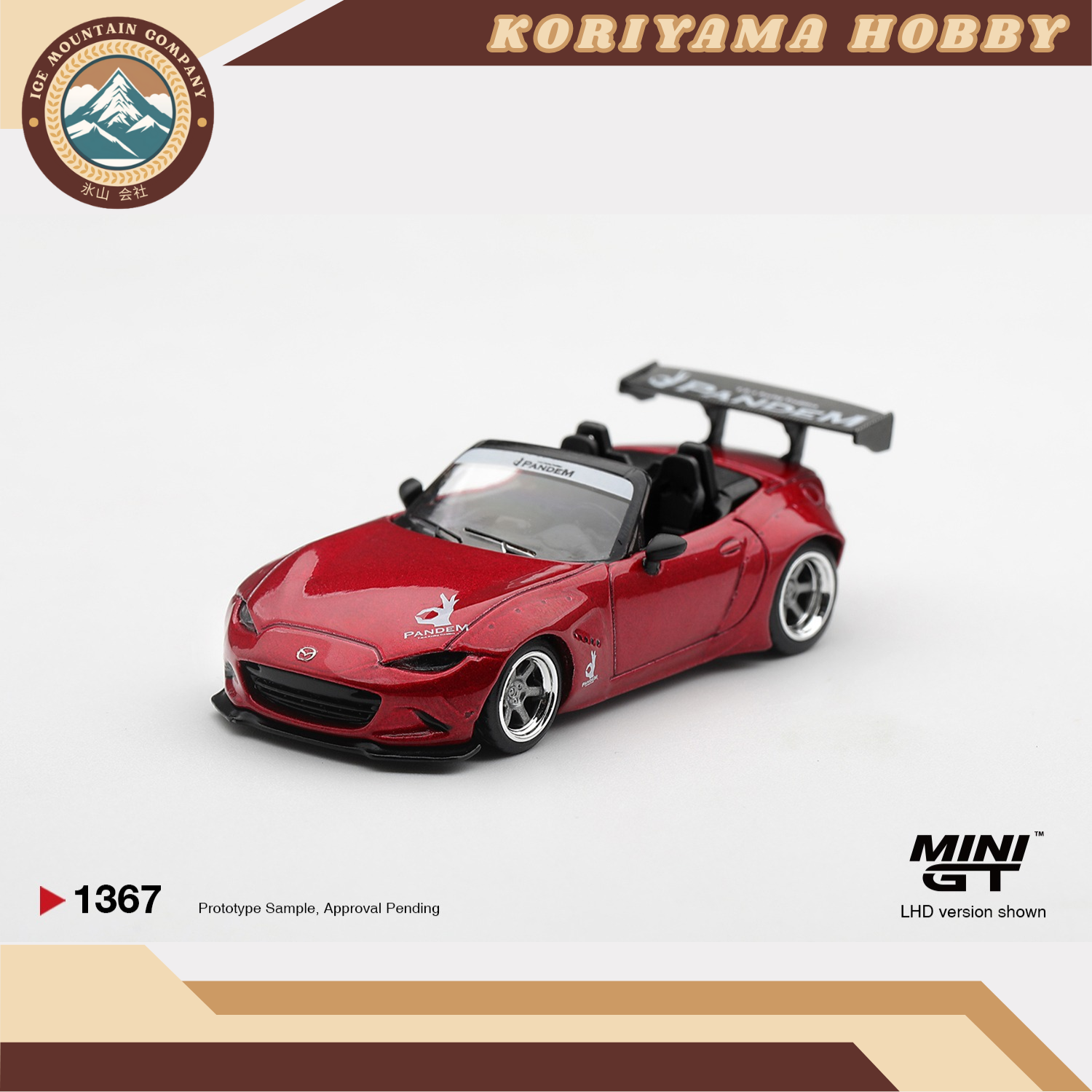 Mini GT 1367 Mazda Miata MX-5 (ND) Pandem Kodo Red MiniGT
