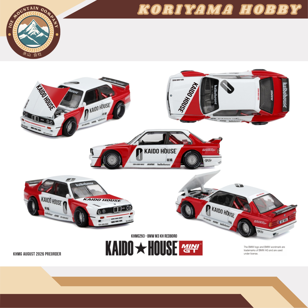 Mini GT Kaido House 293 BMW M3 KH REDBORO MiniGT