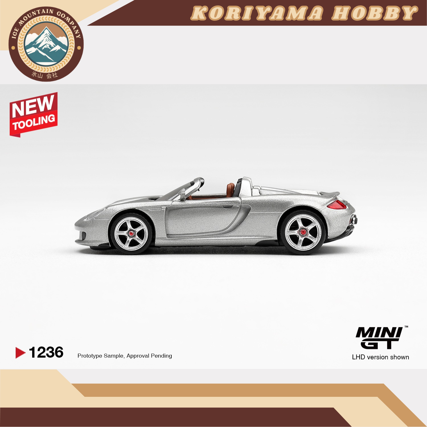 Mini GT 1236 Porsche Carrera GT GT Silver MiniGT