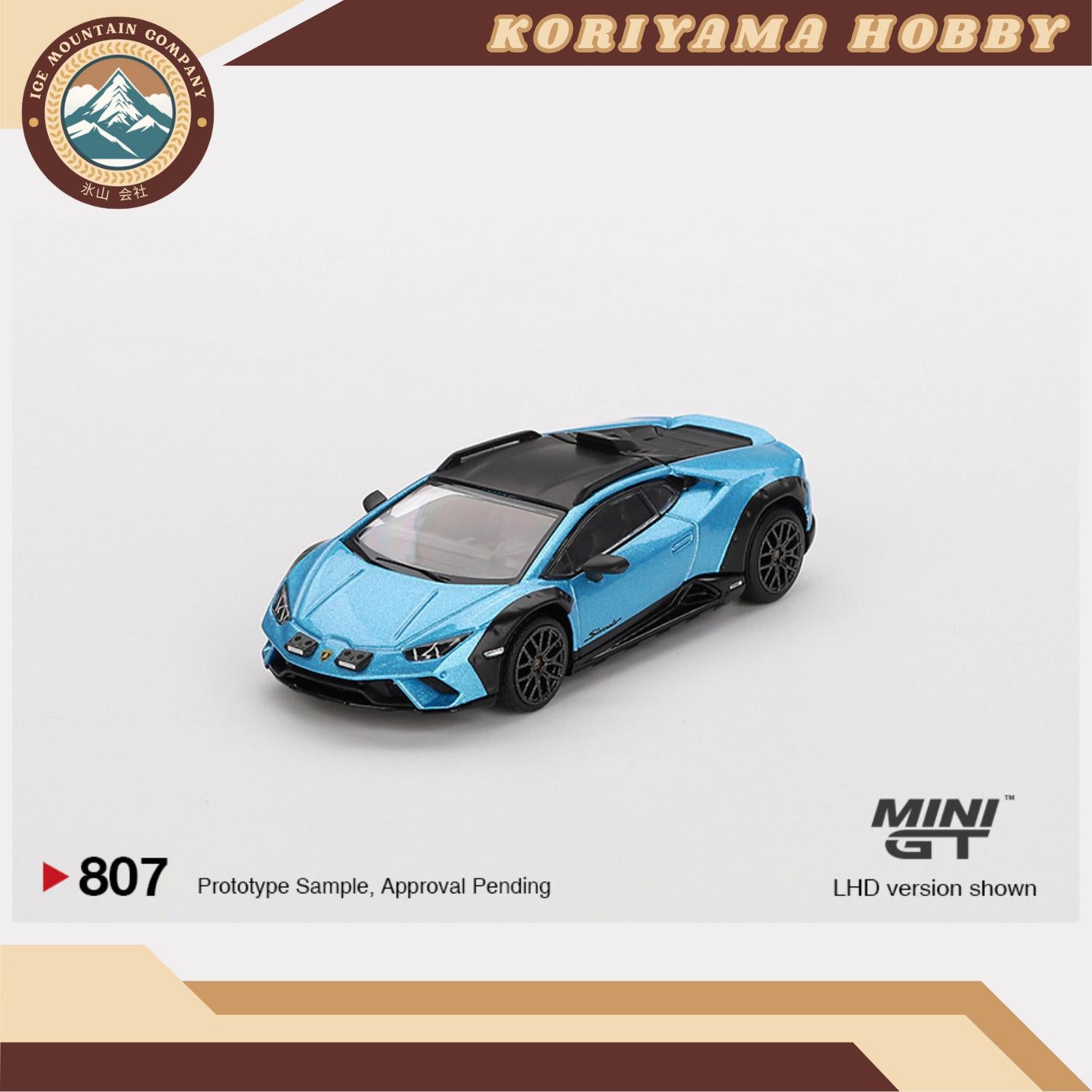 Mini GT 807 1:64 Lamborghini Huracán Sterrato Blu Aegir RHD MiniGT