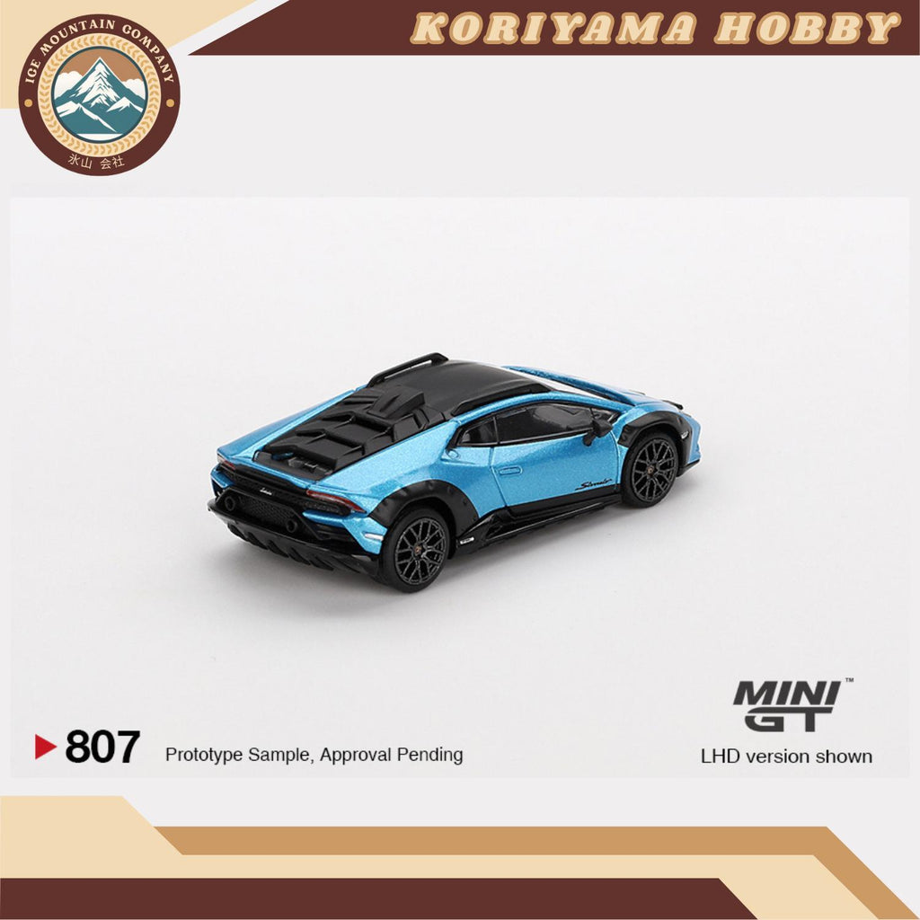 Mini GT 807 1:64 Lamborghini Huracán Sterrato Blu Aegir RHD MiniGT