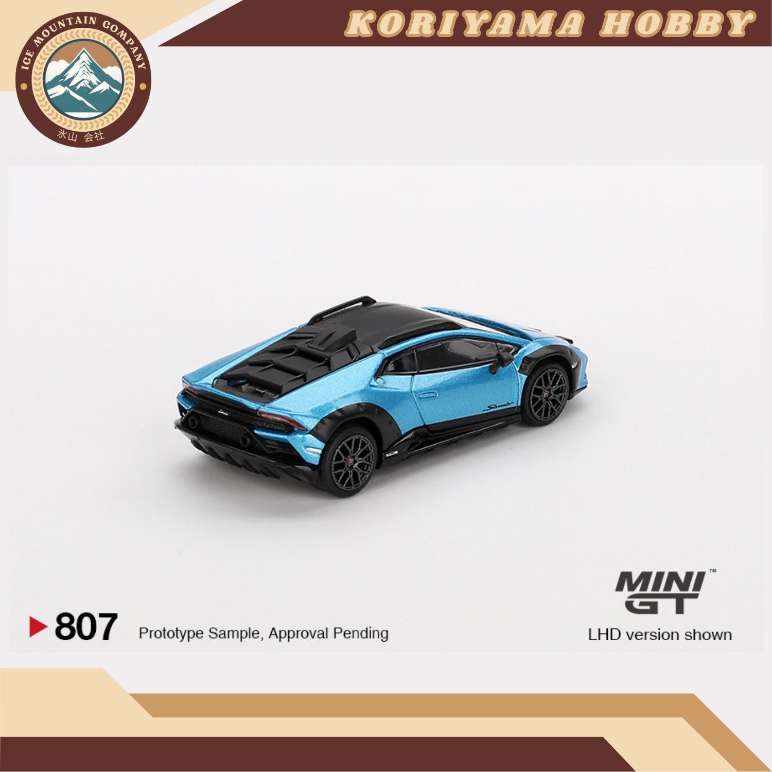 Mini GT 807 1:64 Lamborghini Huracán Sterrato Blu Aegir RHD MiniGT