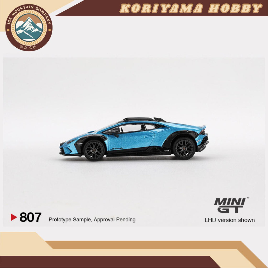Mini GT 807 1:64 Lamborghini Huracán Sterrato Blu Aegir RHD MiniGT