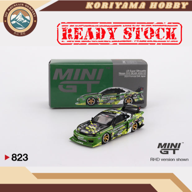 Mini GT 823 Nissan LB-Super Silhouette S15 SILVIA #555 V2 2024 Formula Drift Japan MiniGT