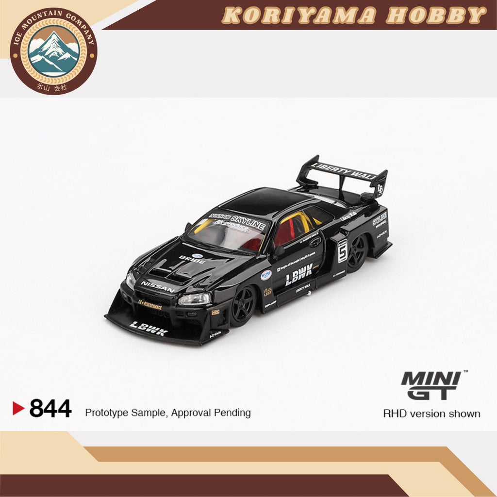Mini GT 844 Nissan LB-ER34 Super Silhouette SKYLINE Black Box/Blister Pacakaging MiniGT