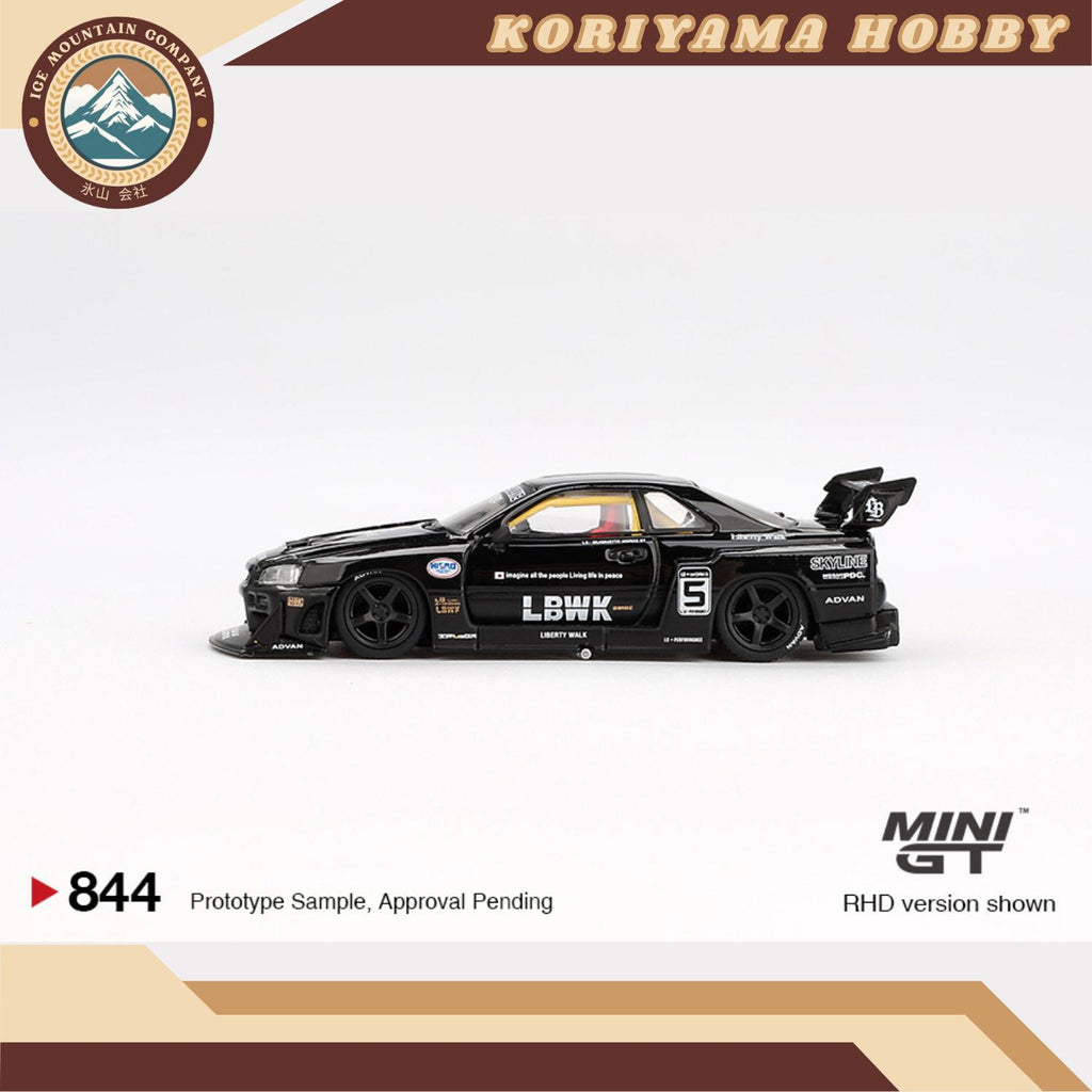 Mini GT 844 Nissan LB-ER34 Super Silhouette SKYLINE Black Box/Blister Pacakaging MiniGT