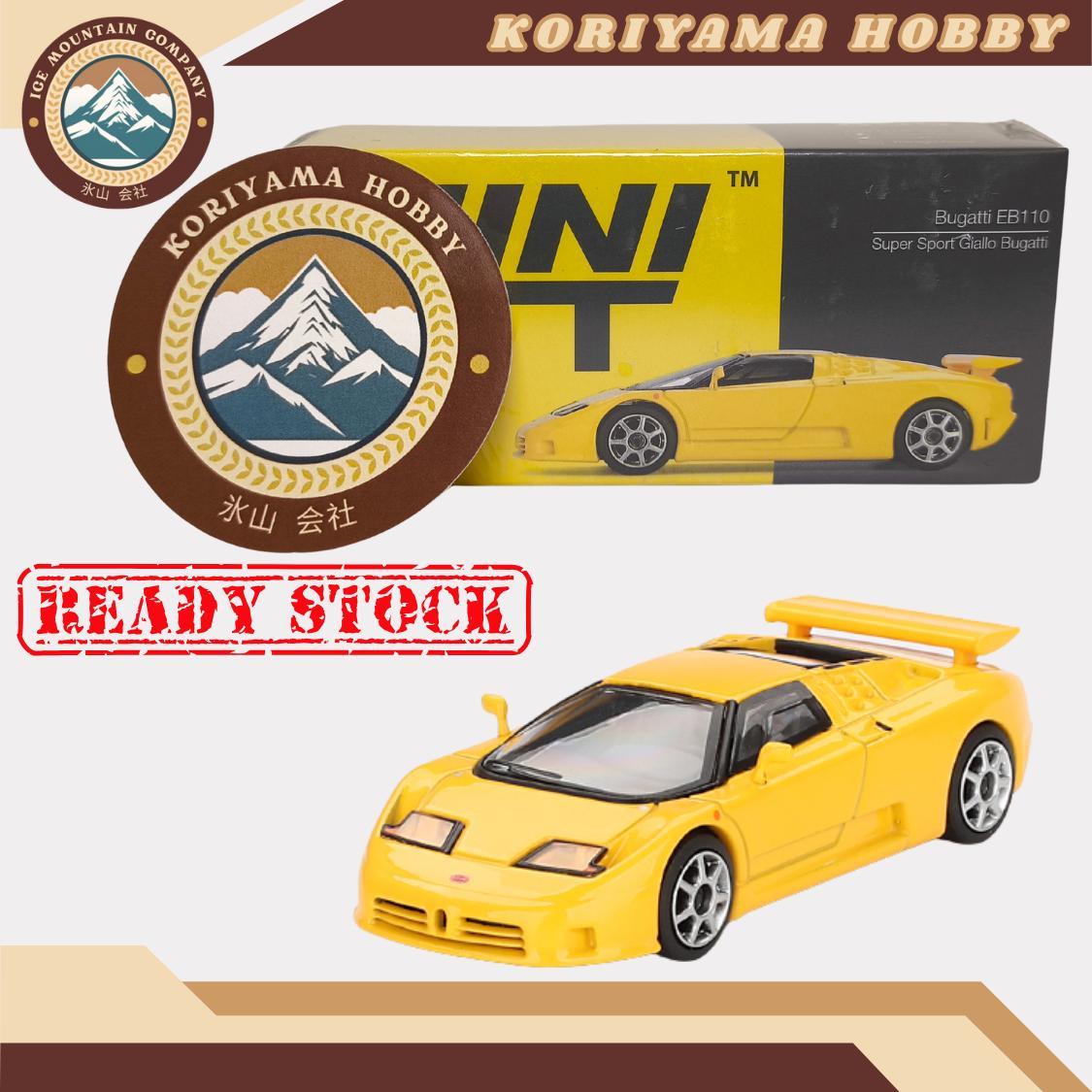 Mini GT 866 1:64 MINI GT: 1/64 Bugatti EB110 Super Sport Giallo Bugatti MiniGT