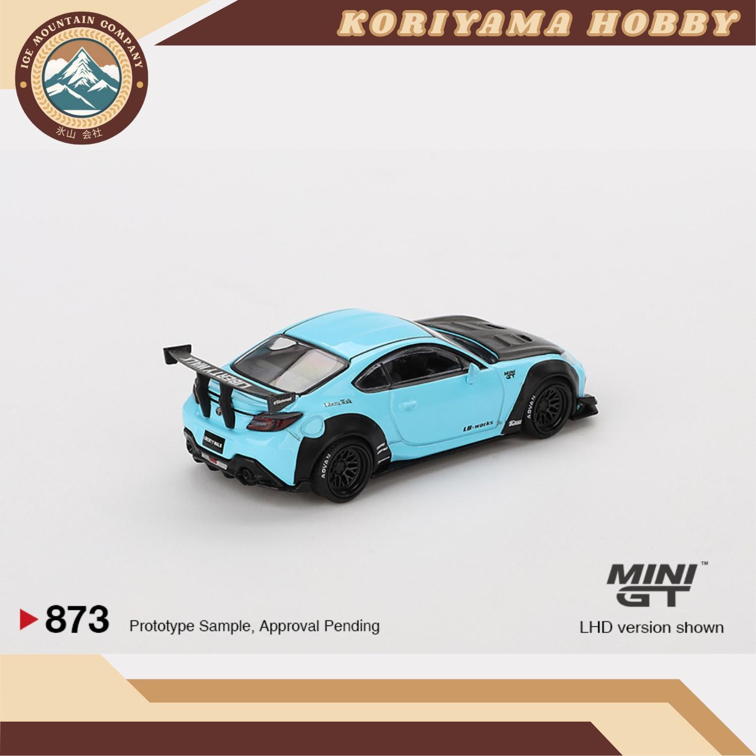 Mini GT 873 Toyota GR86 LB★Nation Baby Blue RHD MiniGT