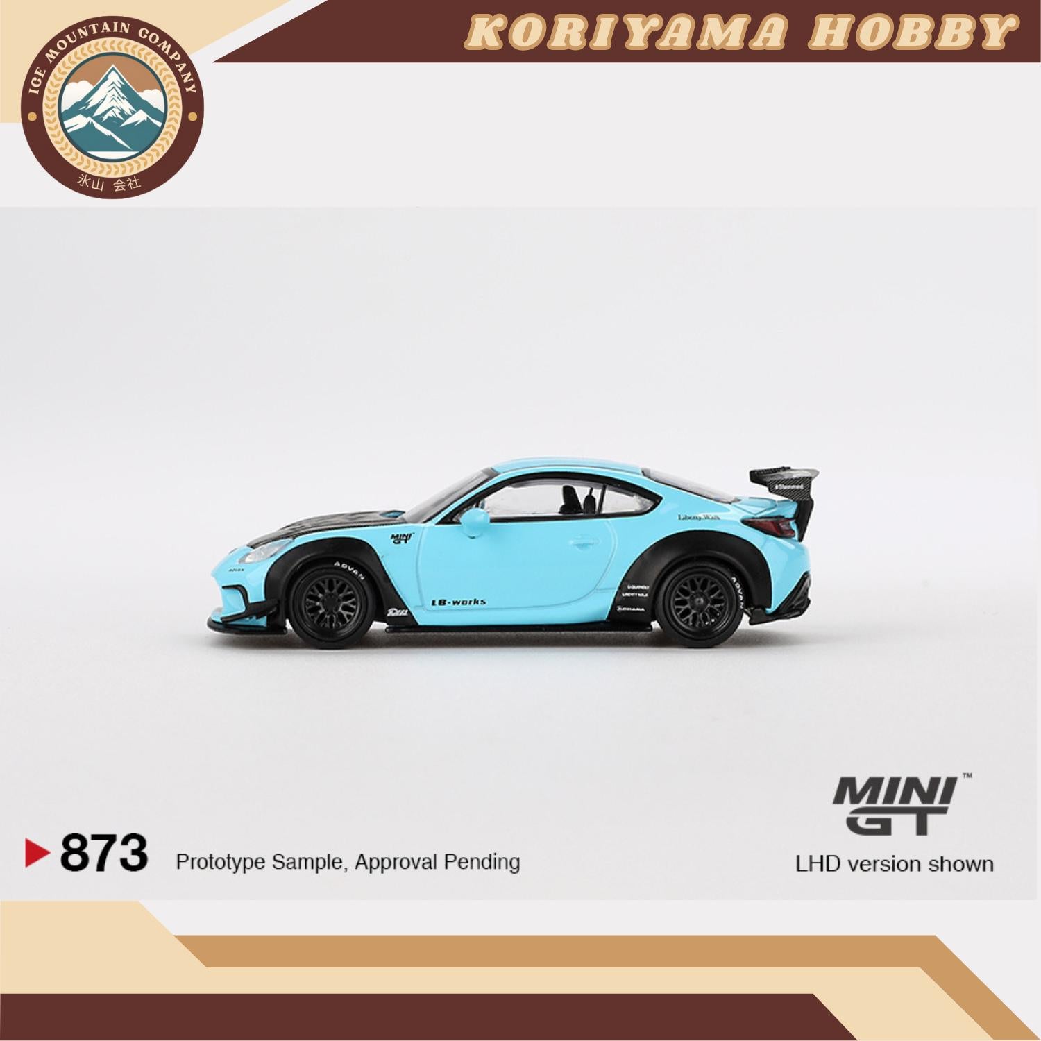 Mini GT 873 Toyota GR86 LB★Nation Baby Blue RHD MiniGT
