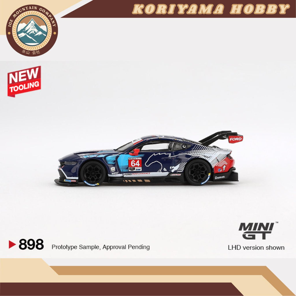 Mini GT 898 Ford Mustang GT3 #64 Ford Multimatic Motorsports 2024 IMSA Daytona 24 Hrs MiniGT