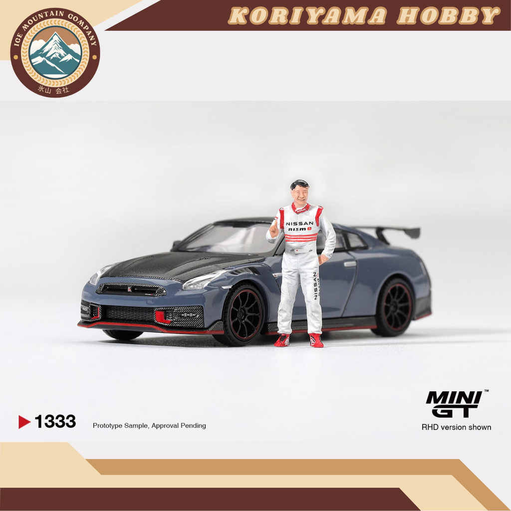 Mini GT 1333 Nissan GT-R Nismo 2024 Tsukuba Production Car Lap Record W / Matsuda Figure Tsugio Matsuda Collection MiniGT