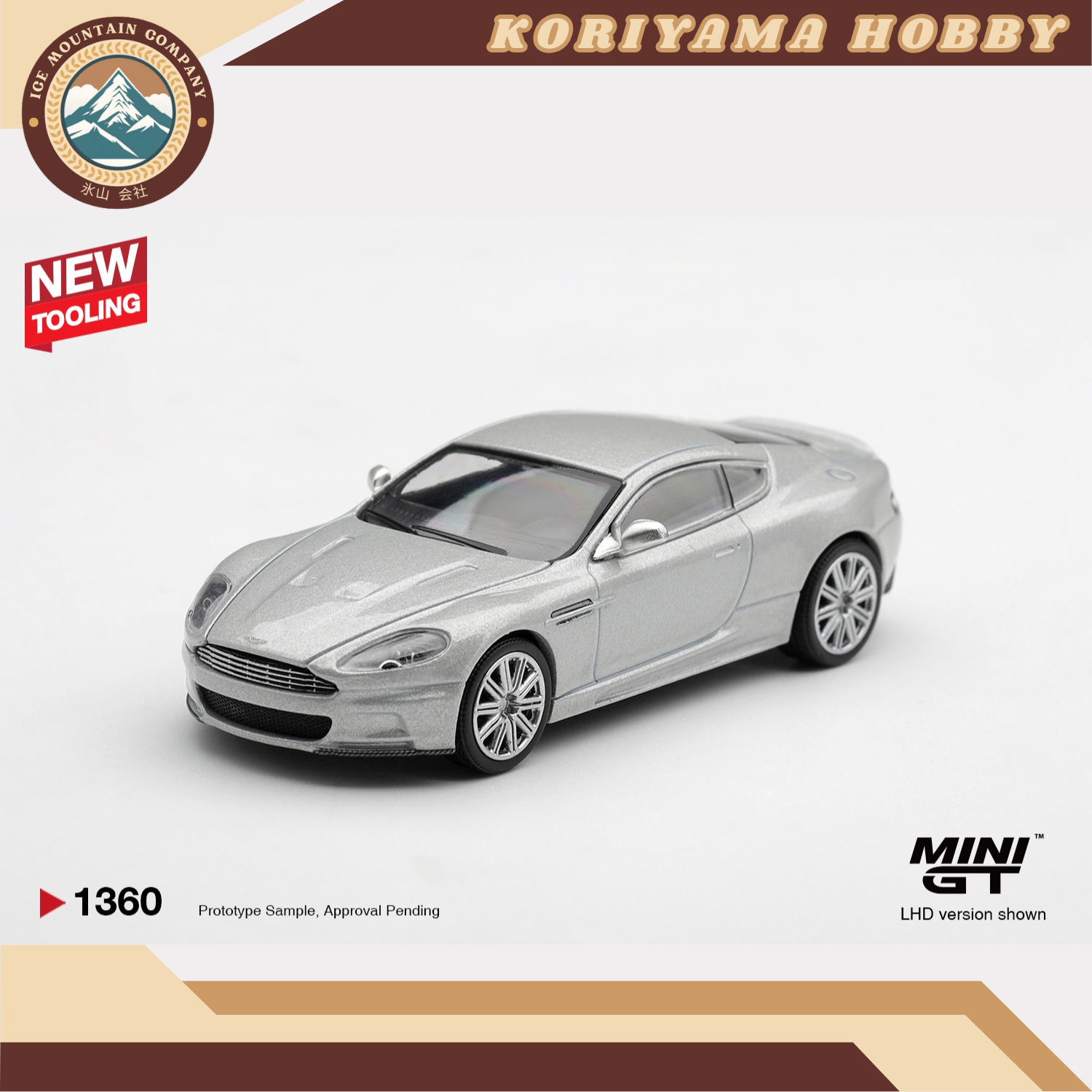 Mini GT 1360 Aston Martin DBS 2008 Lightning Silver MiniGT
