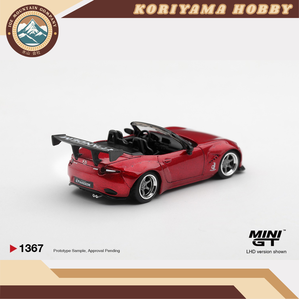 Mini GT 1367 Mazda Miata MX-5 (ND) Pandem Kodo Red MiniGT