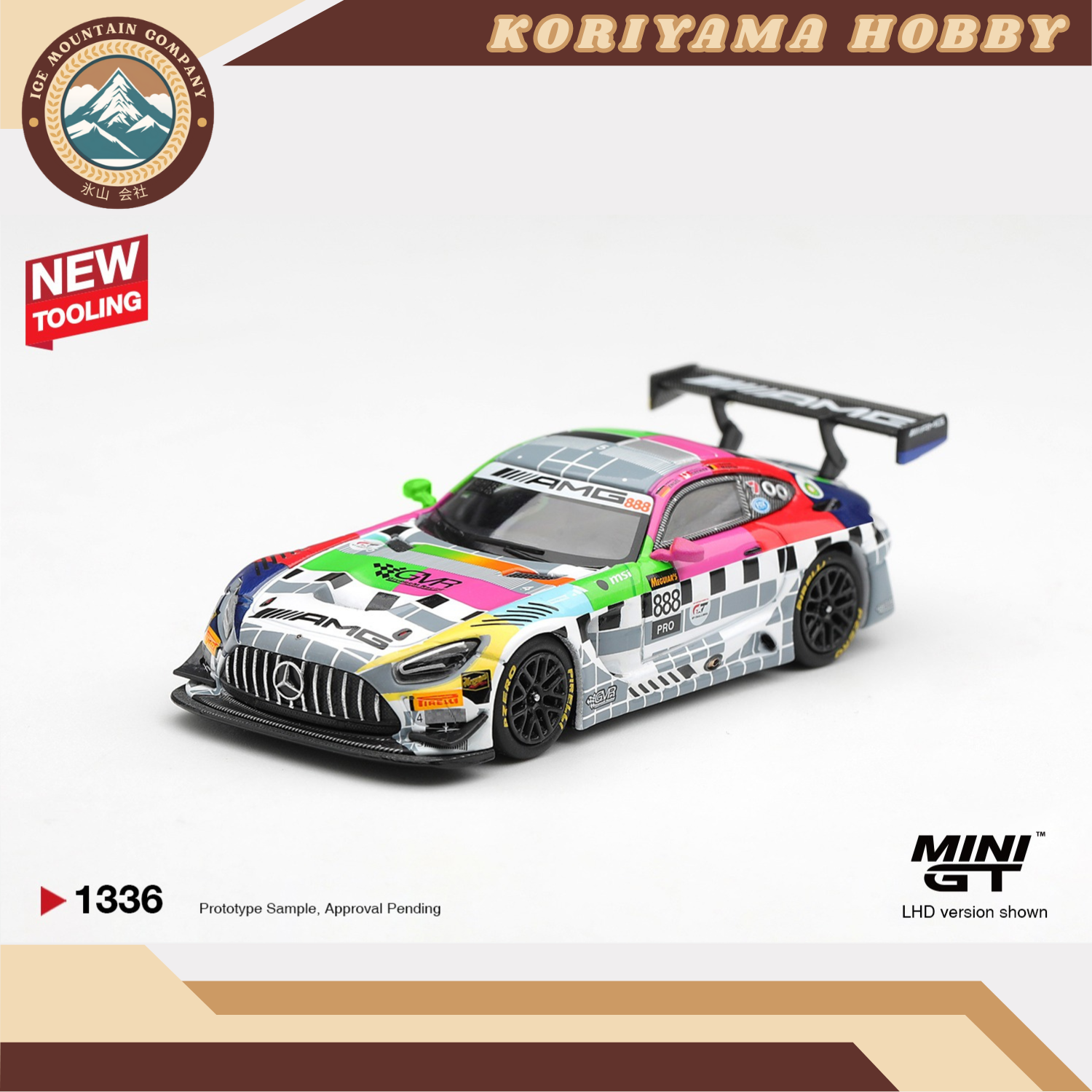 Mini GT 1336 Mercedes-AMG GT3 #888 Mercedes-AMG Team GMR Meguiar s Bathurst 12 Hour 2025 MiniGT