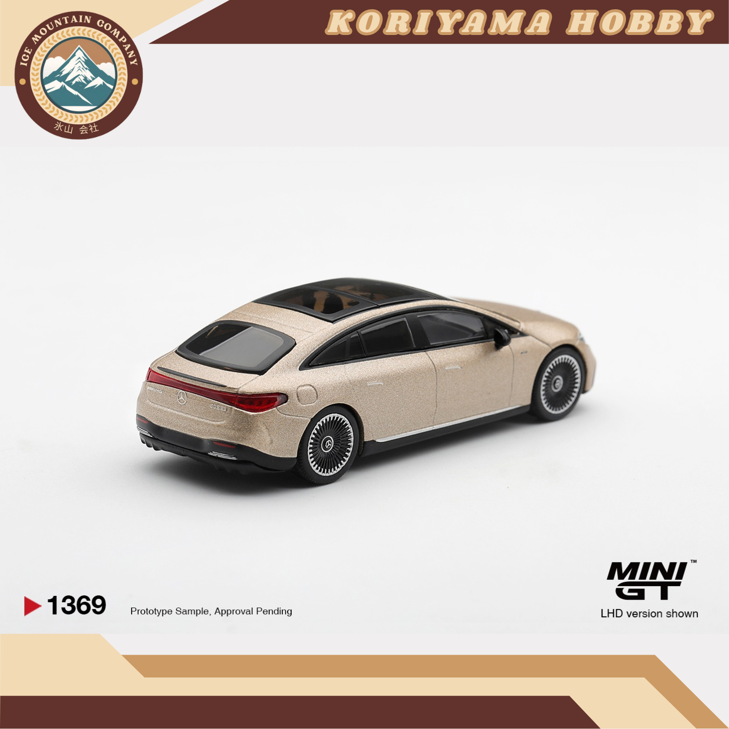 Mini GT 1369 Mercedes-AMG EQS 53 Gold MiniGT