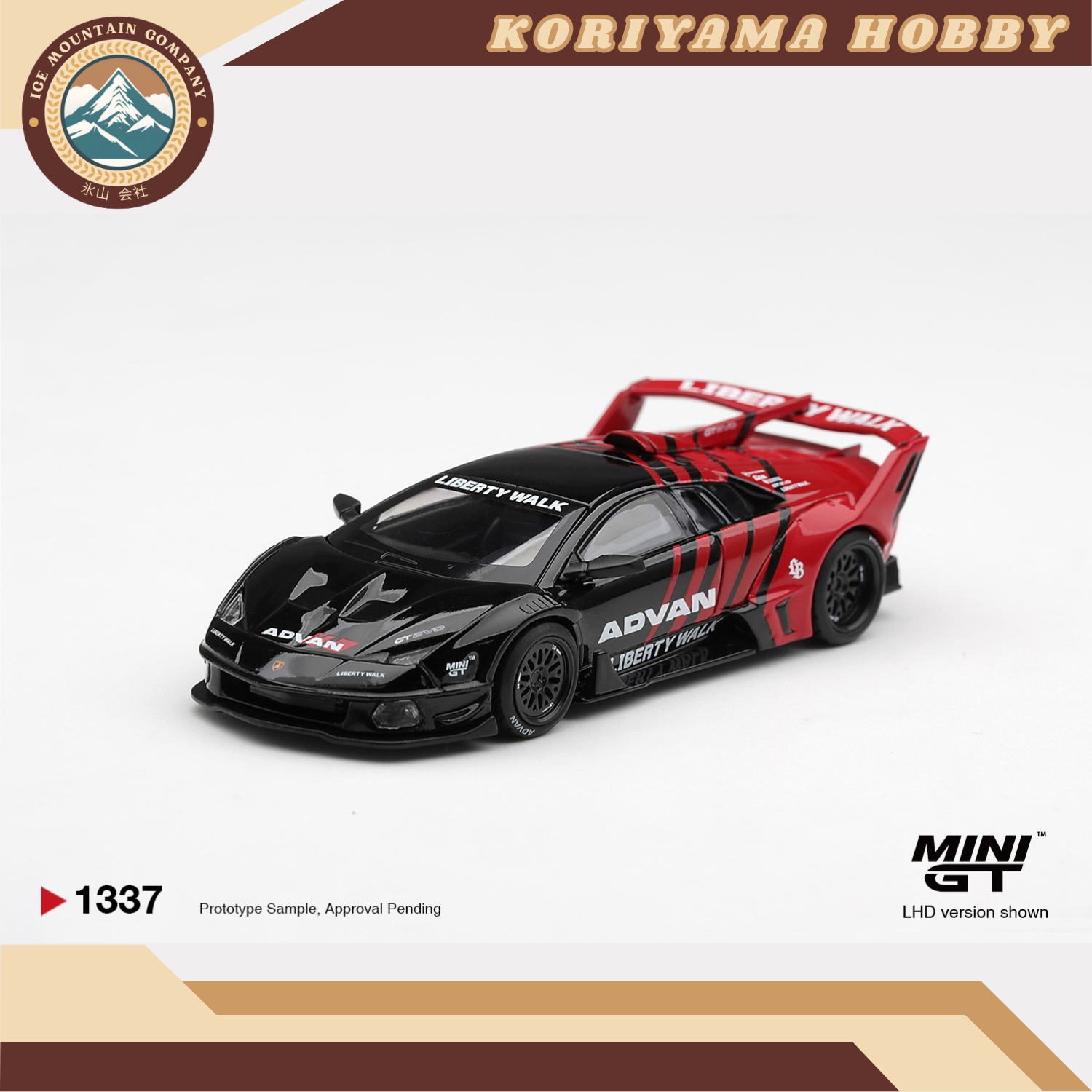 Mini GT 1337 Lamborghini LB-Silhouette WORKS MURCIELAGO GT Evo Advan MiniGT