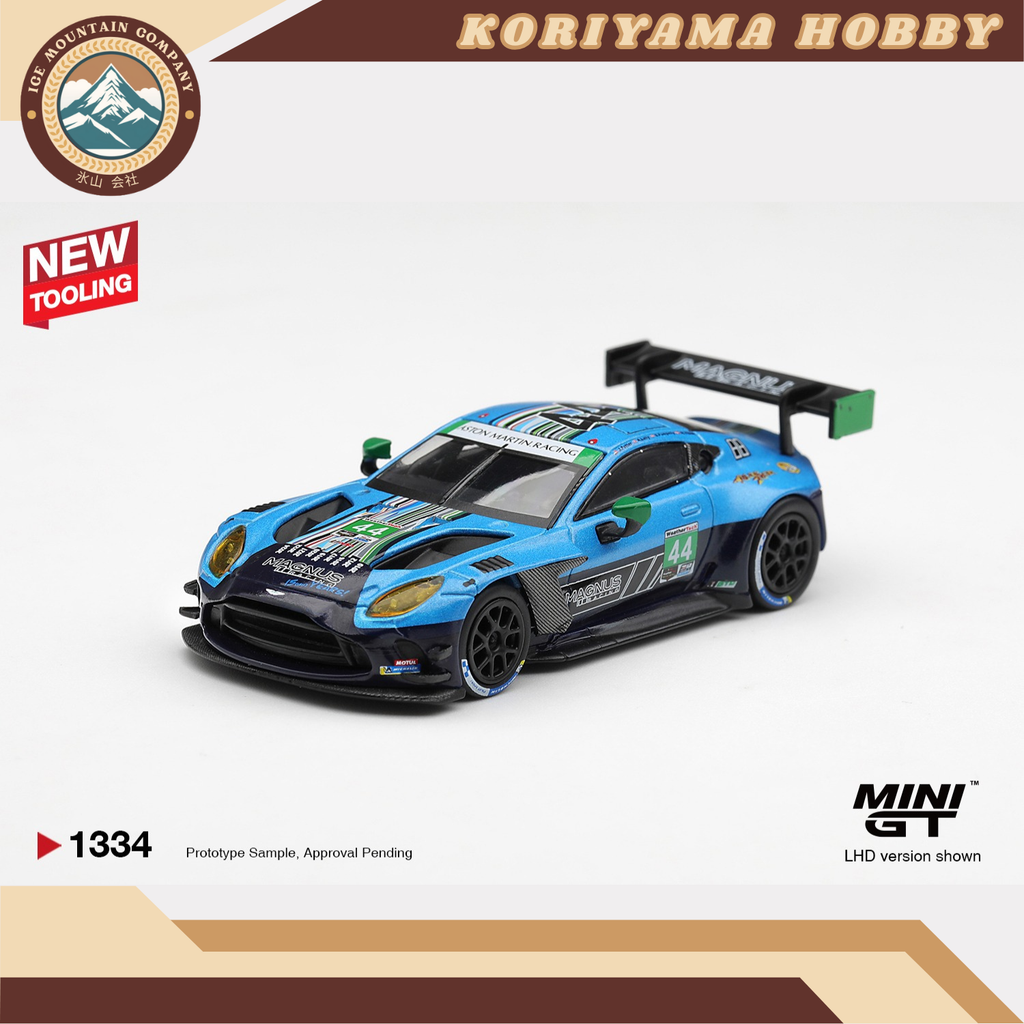 Mini GT 1334 Aston Martin Vantage GT3 Evo #44 Magnus Racing 2025 IMSA Daytona 24 Hrs MiniGT