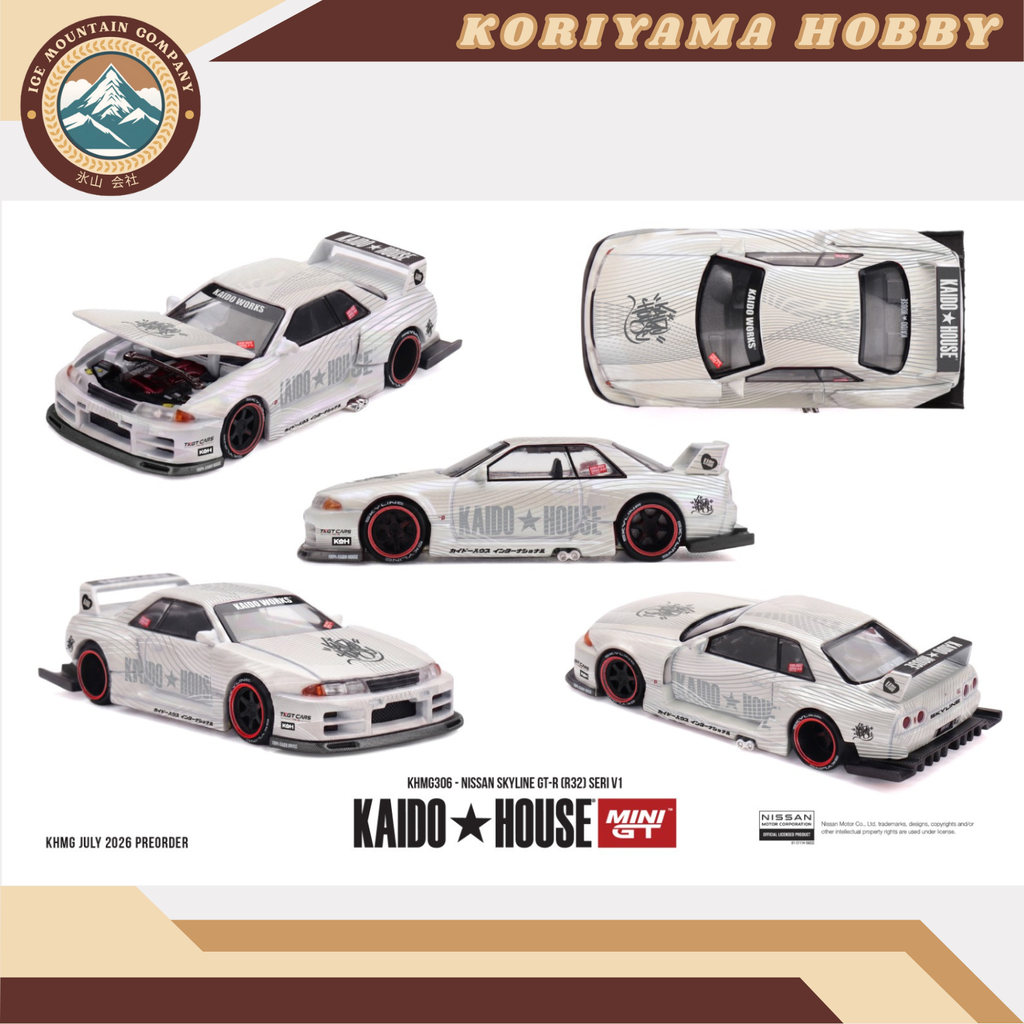 Mini GT Kaido House 306 Nissan Skyline GT-R (R32) SERI V1 MiniGT