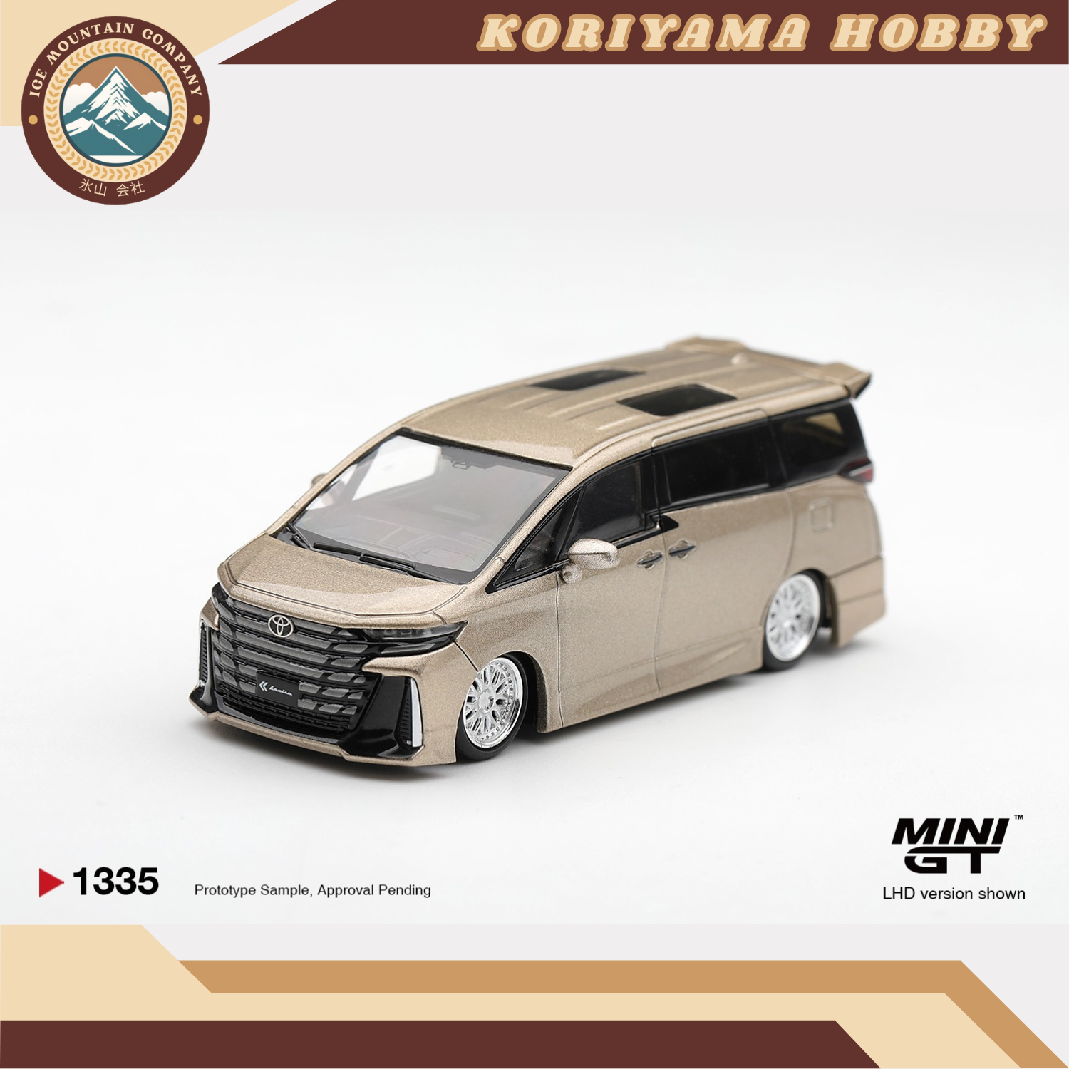 Mini GT 1335 Toyota Vellfire 40 KUHL Gold Metallic MiniGT
