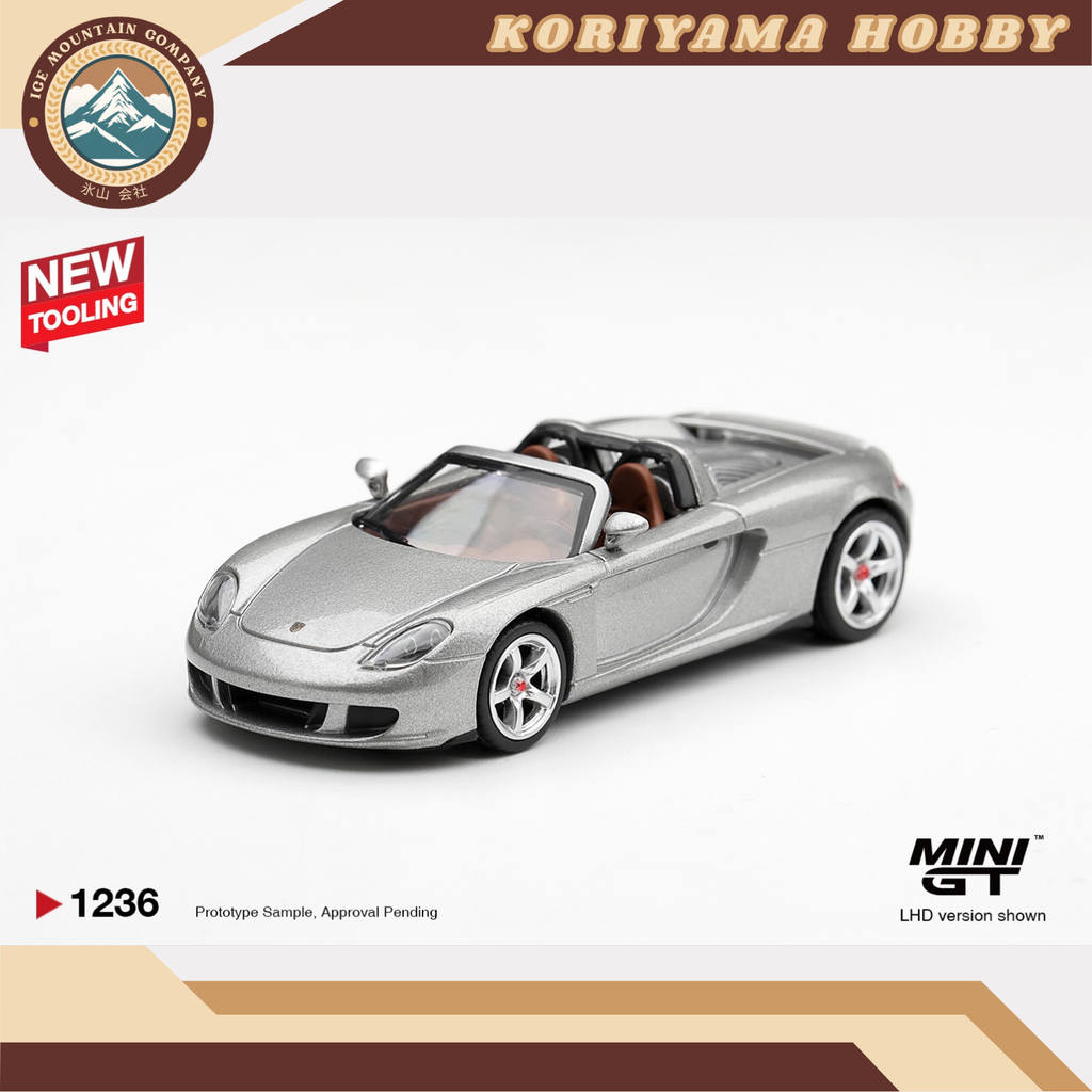 Mini GT 1236 Porsche Carrera GT GT Silver MiniGT