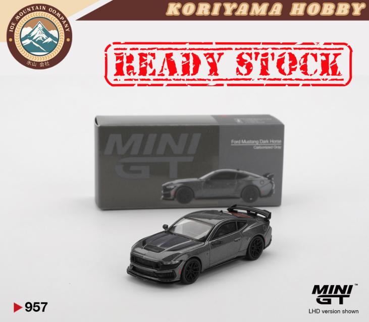 Mini GT 957 Ford Mustang Dark Horse  2024 Carbonized Gray RHD MiniGT