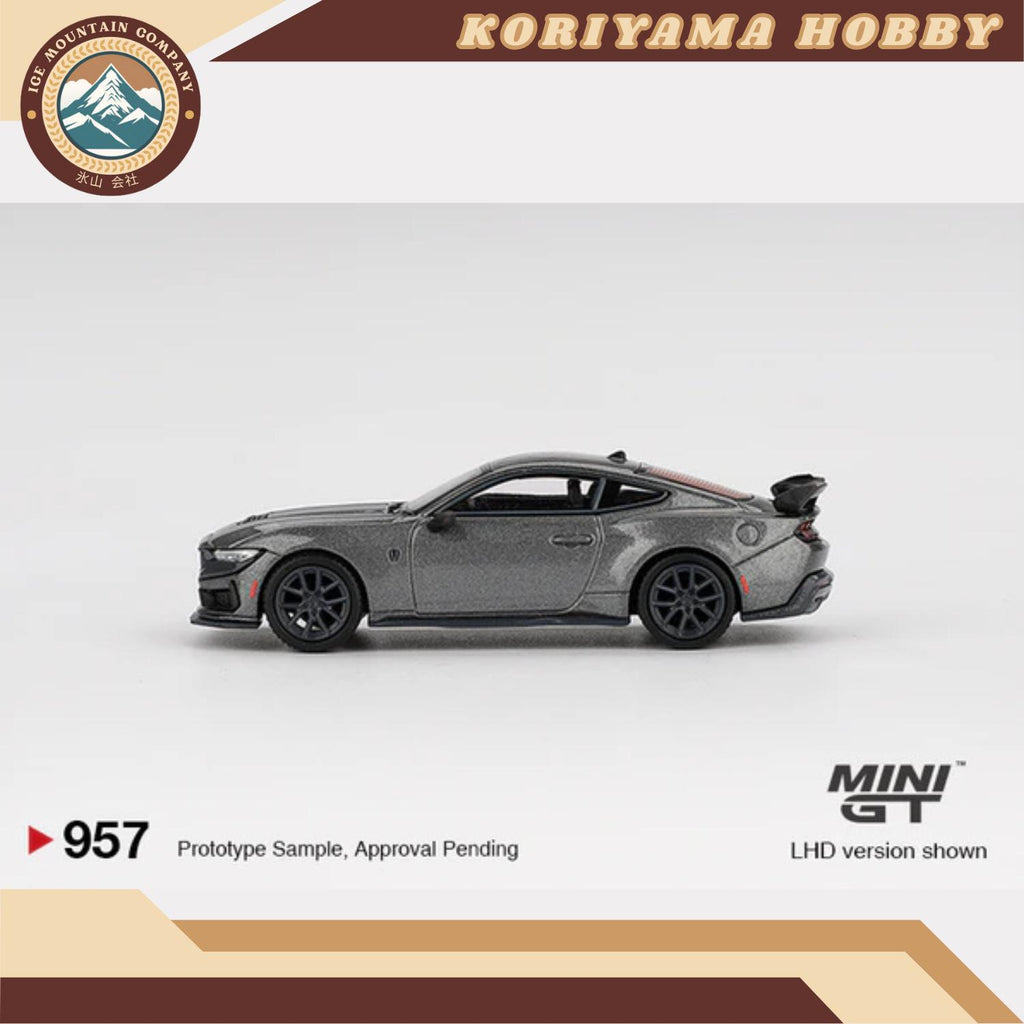 Mini GT 957 Ford Mustang Dark Horse  2024 Carbonized Gray RHD MiniGT