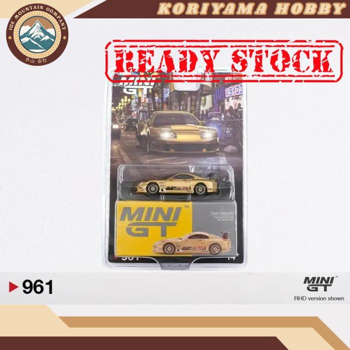 Mini GT 961 Toyota Supra (A80) Top Secret GT-300 Top Secret Gold/ Blister & Box Packaging MiniGT